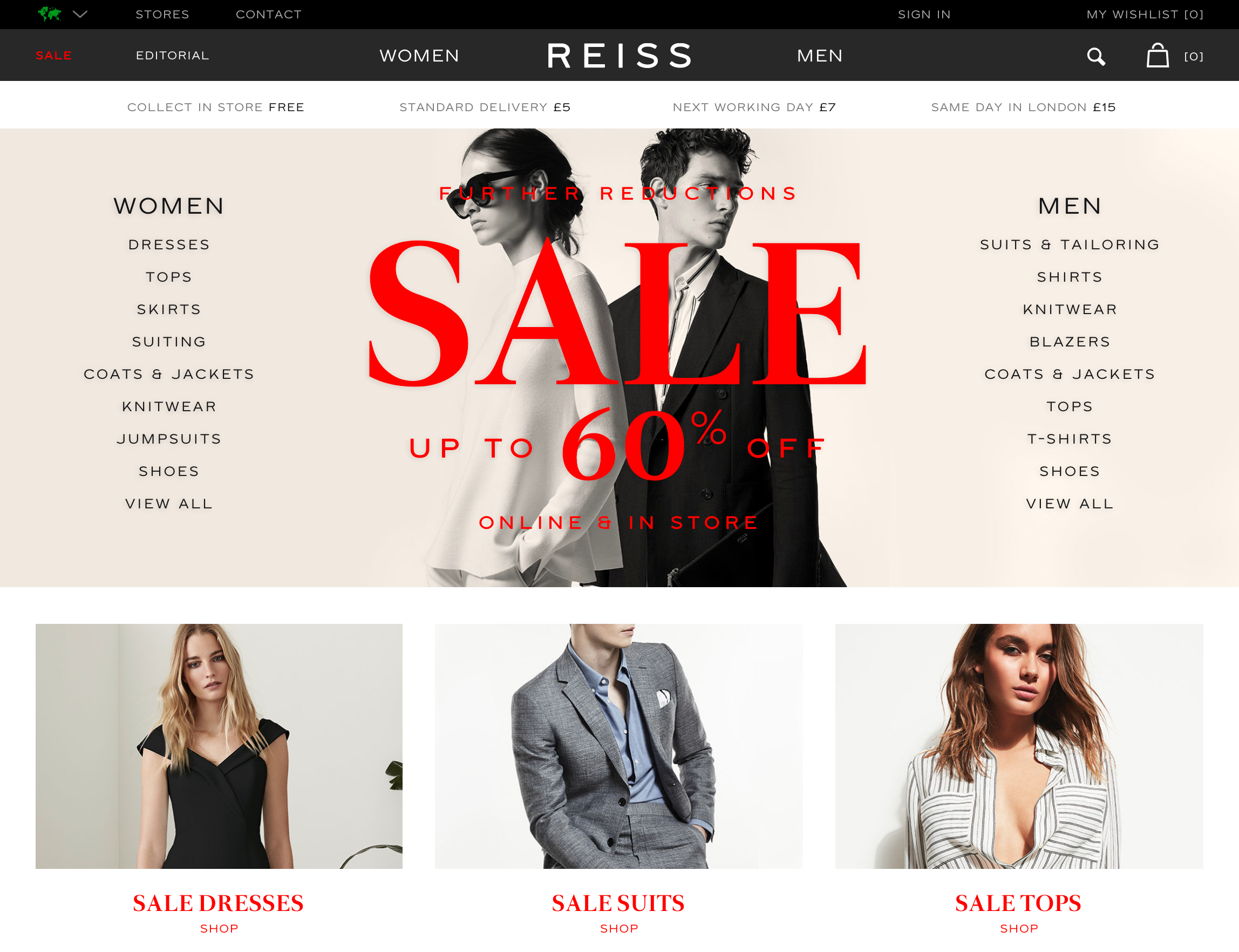 REISS リースの海外公式通販 買い方・配送料まとめ | アリスの海外通販｜海外ファッション・海外コスメ通販の購入方法